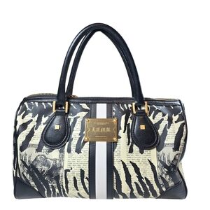 L.A.M.B. Black and White Zebra Print Women's Bag